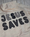 Jesus saves custom hoodie (Cross on front)