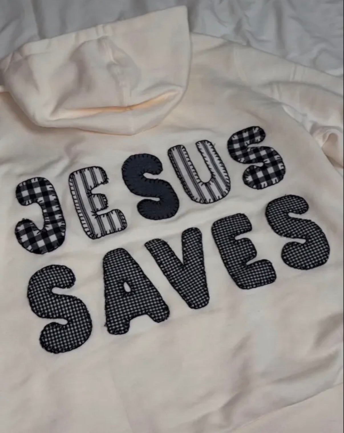 Jesus saves custom hoodie (Cross on front)