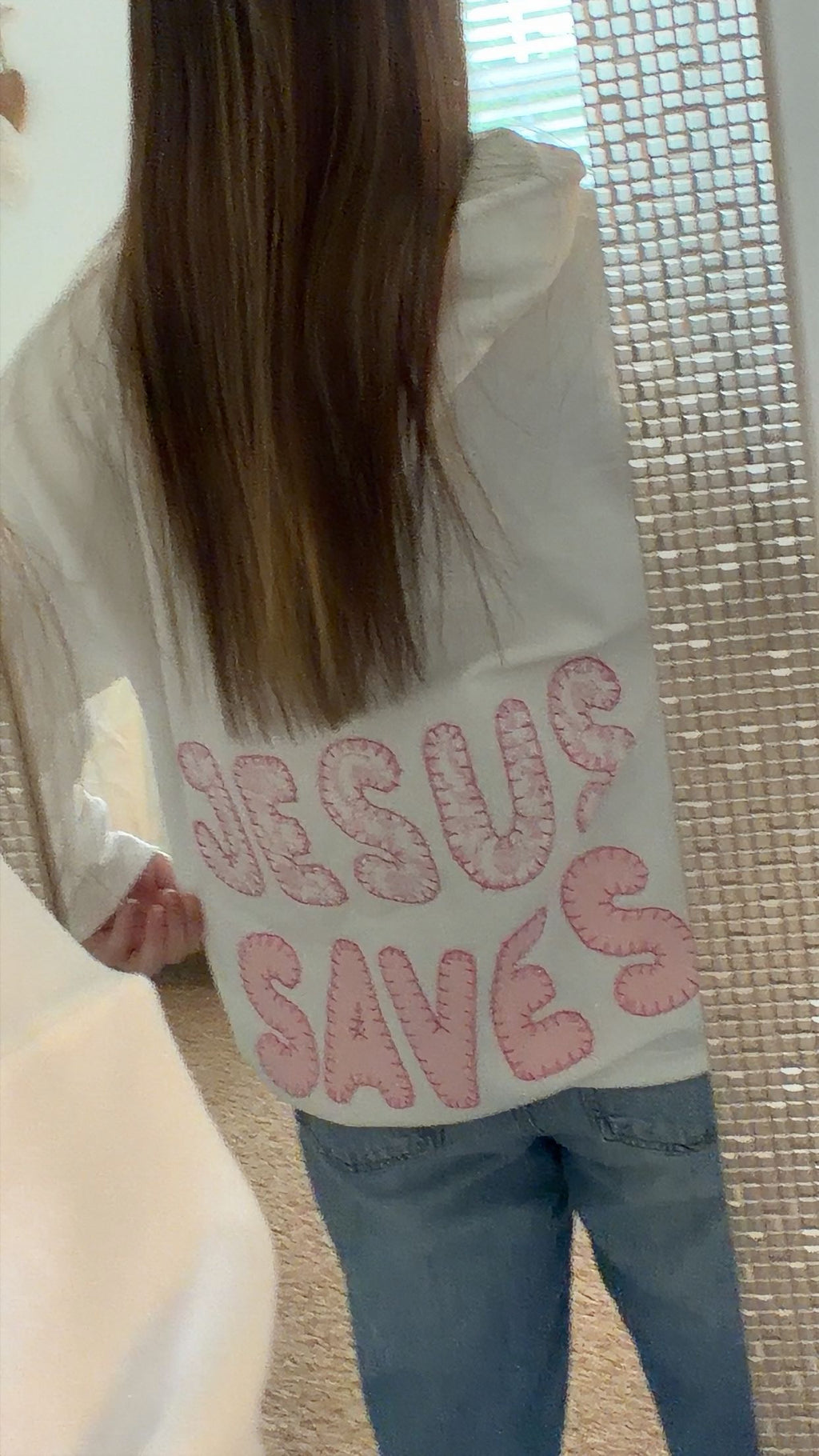 All we need is Jesus custom hoodie (Jesus saves on back)