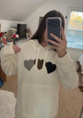 Three hearts custom hoodie