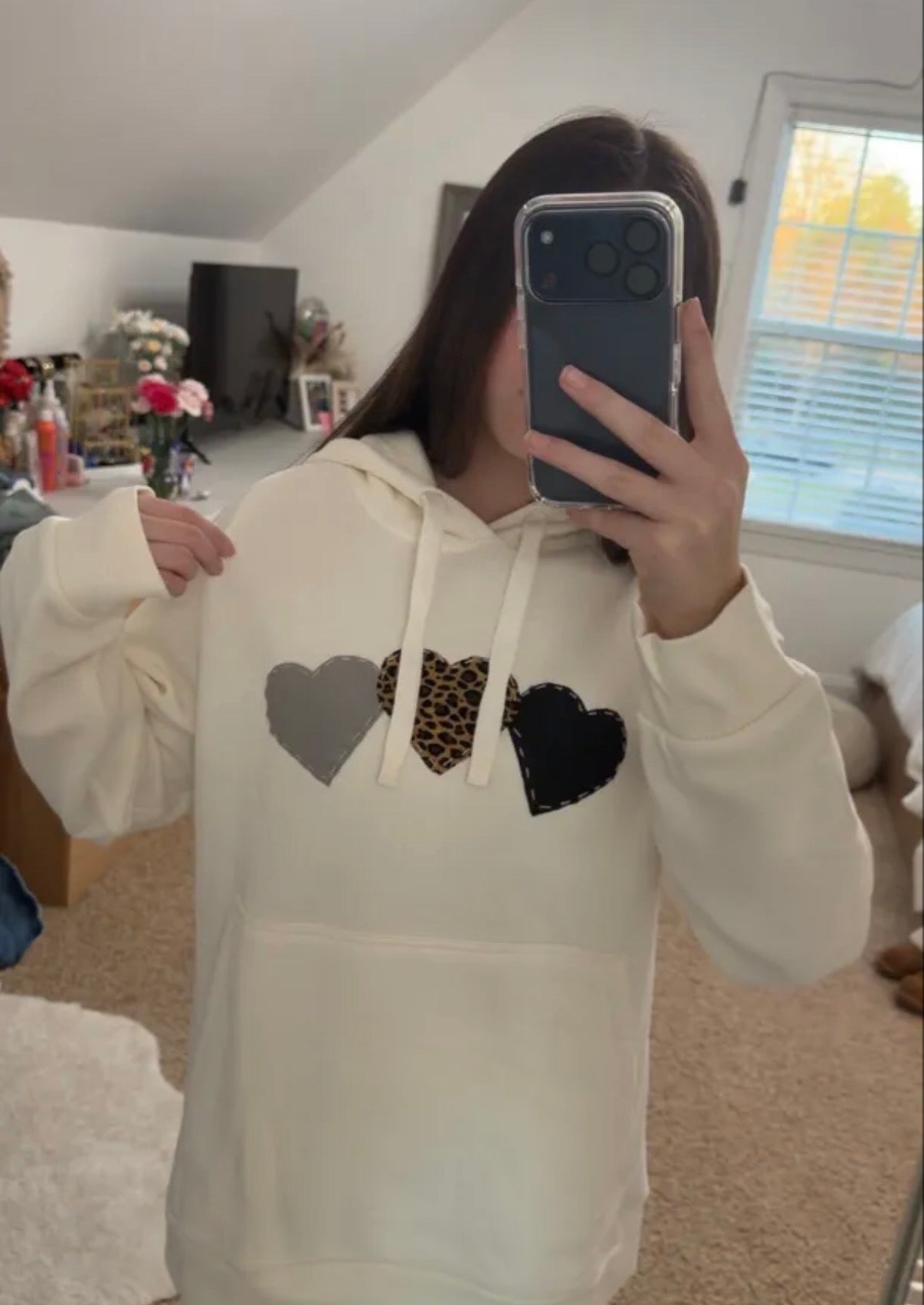 Three hearts custom hoodie